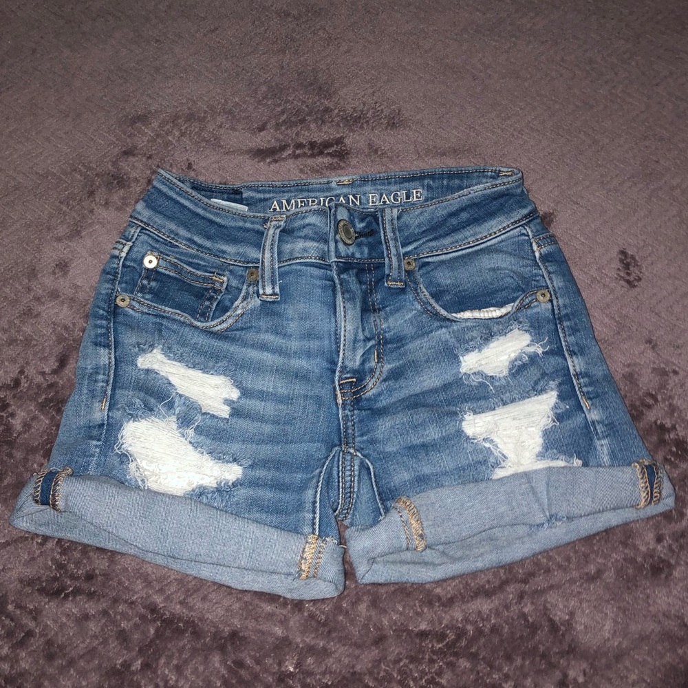American Eagle Ripped Short Shorts